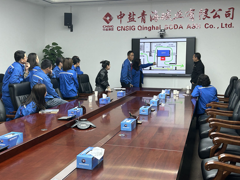 芳菲大地與中鹽青海堿業(yè)有限公司展廳設(shè)計方案討論會